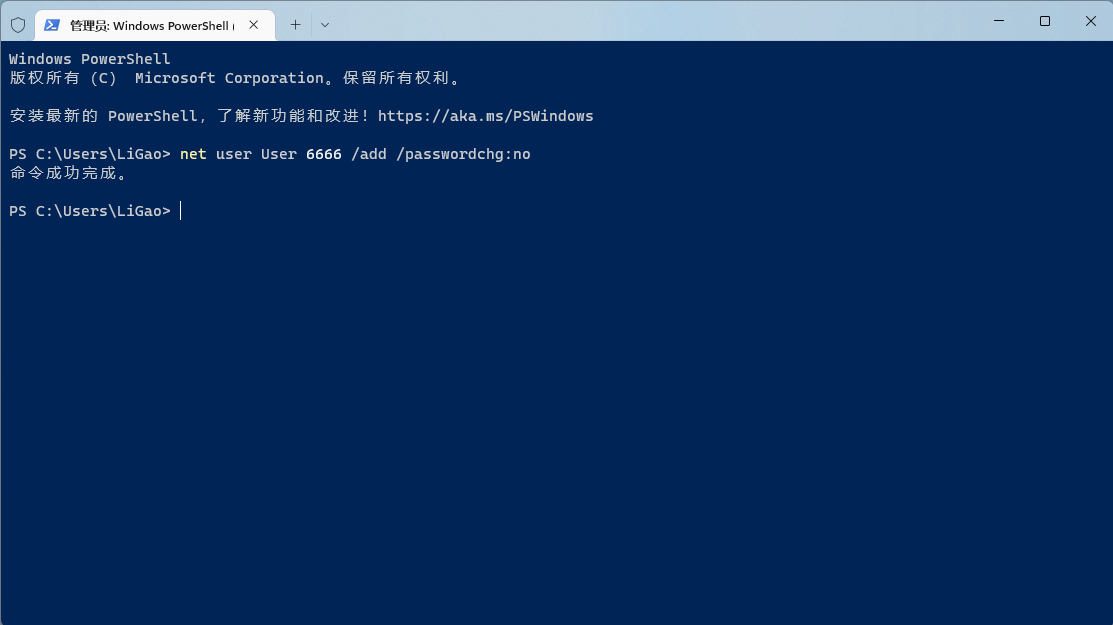 PowerShell 界面